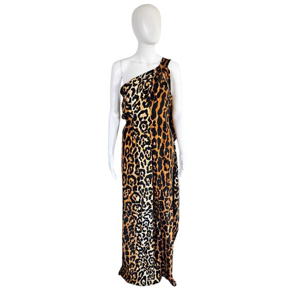 LIBERTINE LEOPARDO ONE SHOULDER SILK GOWN - Picture 1 of 11